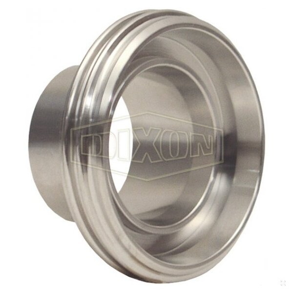 DIN Welding Male, Fitting/Connector Type: Male, DN100 Nominal Size, 2.13 in Thickness, 316 SS, 5.12